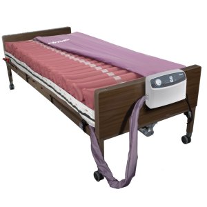 Drive Medical Med-Aire 8" Alternating Pressure and Low Air Loss Mattress System - Supports up to 350 lbs, Pack of 1, 14027